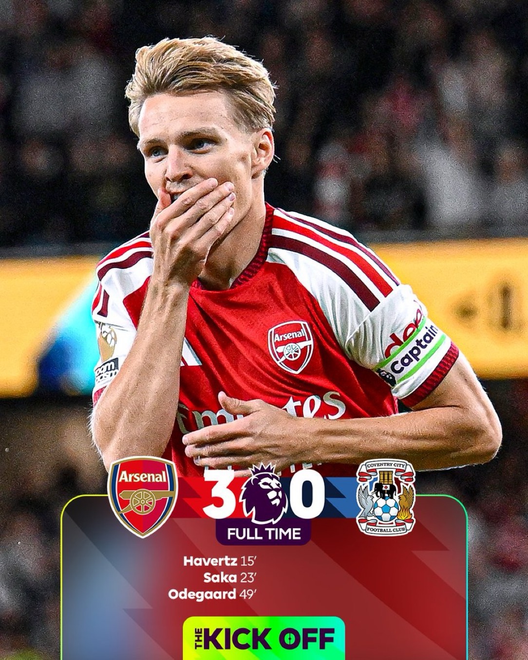 Arsenal Begin Title Defence With Comfortable Coventry Win