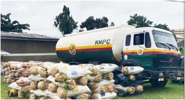 NDLEA Intercepts ‘Notorious’ Fuel Tanker Carrying 2,145kg Cannabis